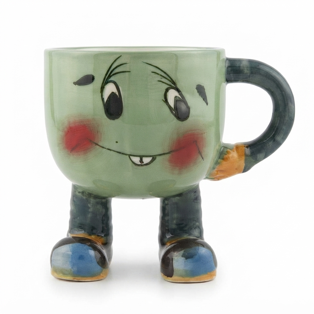 OriginalCeramics Exclusive Shoe Smiley Mug (Green)