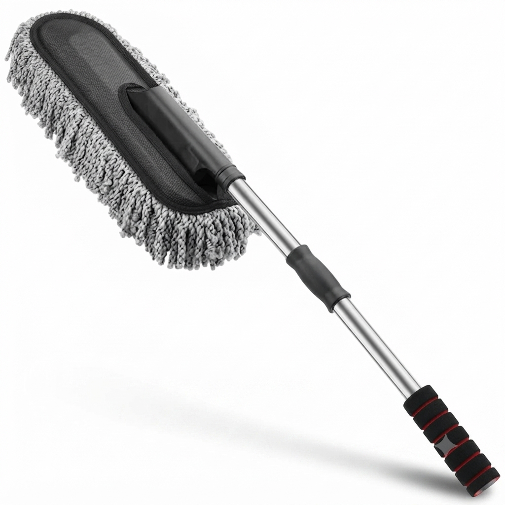 Car Duster – Retractable Handle Microfiber | Velvet Wheels